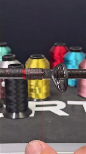 The summertime rod building, red inlays and everything. #summertime #fishing #rodbuilding