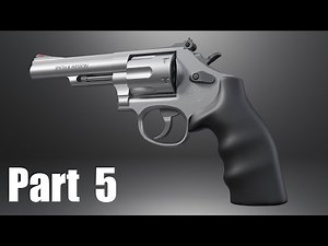Low Poly Revolver - Cylinder - Blender 3DCG Modeling Tutorial for Beginner