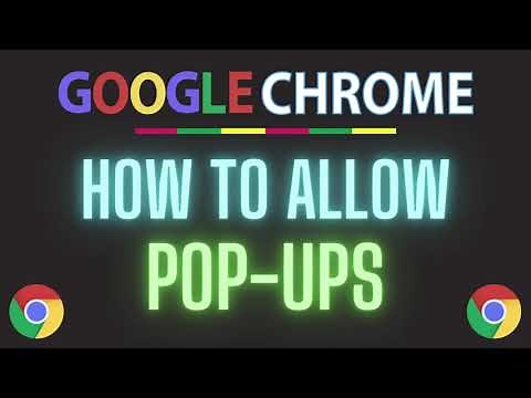 How To Allow Pop-Ups In The Google Chrome Web Browser | PC Tutorial