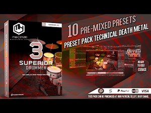 Superior Drummer 3 | 10 Mix-Ready Technical Death Metal Drums Preset Pack