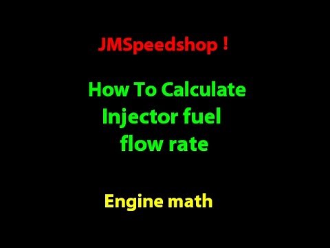 Injector size calculation HOW TO size fuel injector flow rate. 10 . JMSpeedshop !