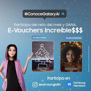 SAM ha TRIPLICADO los premios 🤩 en E-Vouchers para este último reto del año✨ ¡Participa ahora y sé uno de los ganadores! ⚡️ | Samsung