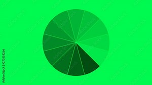 Progress loading bar UI indicator. Loading Circle. Download progress, preloader animation web design template, interface upload. Animation of UI element in 4K. Chroma key green screen.