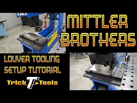 Mittler Brothers Bench Press Louver Tooling Setup - Trick-Tools.com