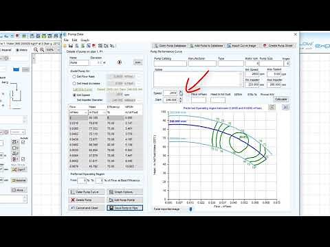 Pipe Flow Expert Software Pump Series Speed And Impeller Size Changes