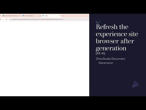 Refresh the experience site browser after generation [EP-45]