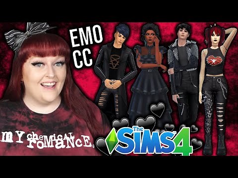 My Sims 4 CC is an Emo Goldmine 🖤