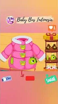 🐼 Baby Bus | Game Berbusana Bayi Panda #short