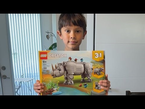 The Buzzi Family is now Live building Lego Rhino!
