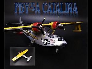 PBY-5A Catalina US Navy Seaplane WWII 1/104 Scale Model Kit Build Review Weathering Atlantis