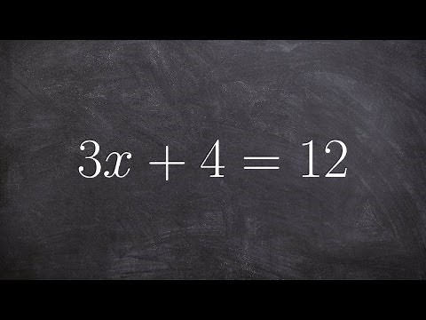 Solving a two step equation