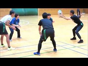 ゴール型ゲーム（陣地を取り合うゲーム）③ 円陣パスリレー