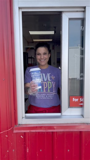 Serving smiles and coffee! ☕️ Our drive-thru is open all day for your convenience! | Holland Farms