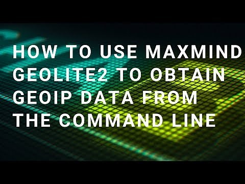 How to use Maxmind's Geolite2 to get geoip data from the command line in Linux