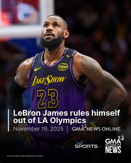 LeBron James is content with his four Olympic medals 🇺🇸🏅 Speaking on the "Mind the Game" podcast, the NBA great said he has no plans to play for the United States in the 2028 Summer Olympics in his current city of residence, Los Angeles. "You already know my answer," James, 40, said. "I will be watching it." He'll no doubt have a front-row seat at the basketball competition in Inglewood during the Olympics. READ MORE: https://www.gmanetwork.com/news/sports/basketball/966634/lebron-james-rules