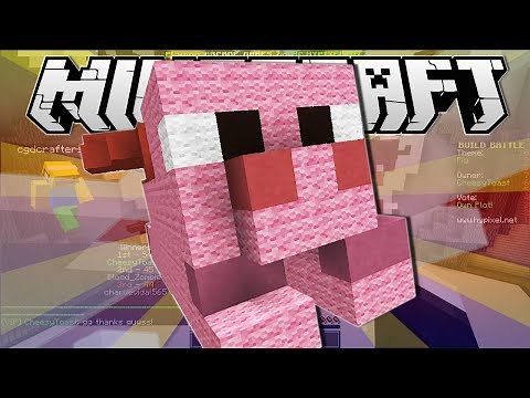 Minecraft | SUPER PIG!! | Build Battle Minigame