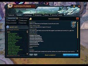 Succession - Runescape quest guide - RS3