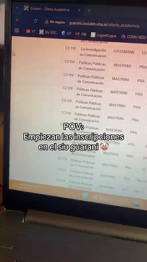 Inscripciones en SIU Guarani para CBC UBA