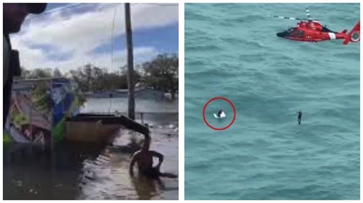 Uomo aggrappato al frigo in mare e 14enne stretto al recinto, i salvataggi dei sopravvissuti all’uragano Milton