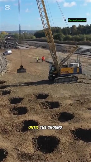 80K views · 509 reactions | This Ground Improvement Process Where Heavy Weights Are Repeatedly Dropped On The Soil Surface To Densify And Increase It's Bearing Capacity Is Called Dynamic Compaction. #loadbearing #DynamicCompaction #ConstructionSite #Engineering #Technology #Infrastructure #viralvideo #facts #foryou #fblifestyle  #tag ....... | Decent paulsin | Facebook