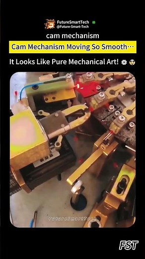 Cam Mechanism Moving So Smooth… It Looks Like Pure Mechanical Art! ⚙️🤯