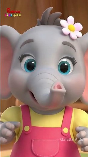 குட்டி யானையின் இனிய குடும்பப் பாடல் 🐘💕 | Tamil Kids Rhymes