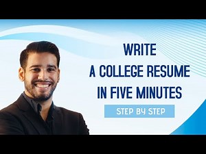 How to Write a Resume For College Students in 5 Minutes