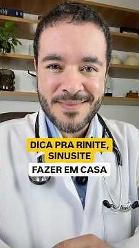 Dica pra rinite/sinusite. Fazer em casa