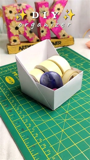 DIY Easy Storage Organizer Idea #papercraft #diy #foryou #art #trending #craft #viral #organizer