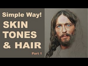Pastel Portrait Tutorial ~ What colours to use for skin tones and hair. Robert Powell Part 1.