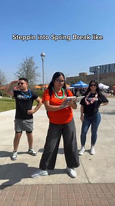 Steppin' into Spring Break like... 🌸🎉 Wishing all the students a well-deserved break full of fun, relaxation, and adventure! Enjoy every moment! 🌞✌️ #utrgv #SpringBreak2025 #utrgvstudentlife | UTRGV Student Life