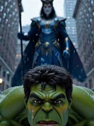 Hulk vs Loki #ai #tiktok #avengers #shortsfeed #youtubeshorts