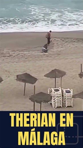 INSÓLITO: Un 'THERIAN' paseando por la playa de FUENGIROLA (MÁLAGA)