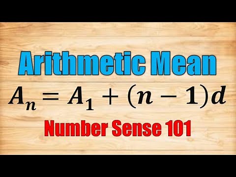 Arithmetic Mean - Number Sense 101