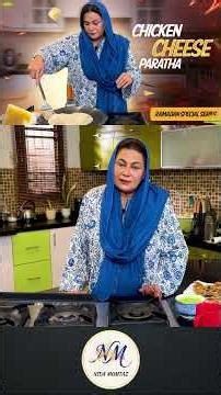 Cheesy Chicken Paratha for Iftar #cookingwithnidamumtaz #showbizinfoofficial #food #parathareceipe