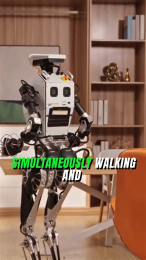 Robot That Walks & Works at the Same Time!