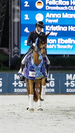 Ben Ebeling and Bellena couldn’t do it without each other. Scoring a personal best of 79.930% in the freestyle, they secured their US Equestrian Open Dressage champion title. 🏆 | US Equestrian Open