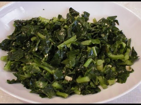 EASY Sauteed Kohlrabi Greens
