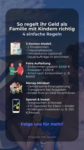 Familie + Geld: 4 Regeln, die euch Stress sparen | finanzen #familie #geld