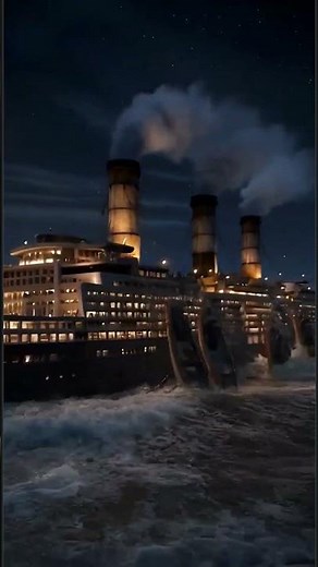 Titanic Sinking Scene Recreated in 8K The Night the Unsinkable Ship Went Down 🚢🌊 #Shorts