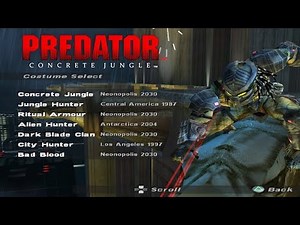 Predator: Concrete Jungle - All Costumes