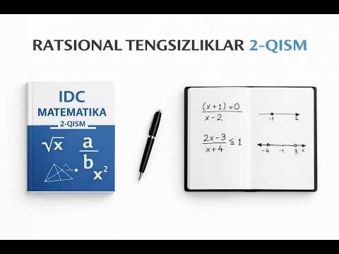 Ratsional Tengsizliklar 2-qism | IDC Matematika 2-Qism