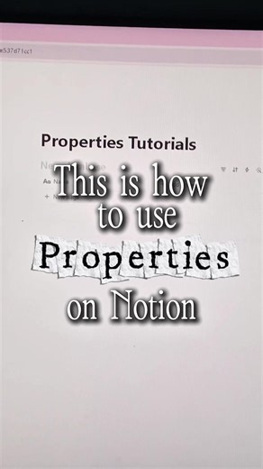 This is how properties work in Notion. Welcome to Episode 23 of Notion for Dummies. Properties are the information fields inside a Notion database. Think of them like labels that organize your pages. Here are the most common ones 👇 Text — for names or notes. Select — choose one option, like “In Progress.” Multi-select — choose multiple tags. Date — deadlines, schedules, or events. Checkbox — simple yes or no. People — assign tasks to someone. URL — save links. Files & Media — upload images, PDF