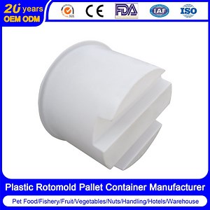 [Hot Item] 1200L Rotomold Pallet Container /Box/Bin with USDA / Food Grade Plastic for Forklift Turnover Transfer