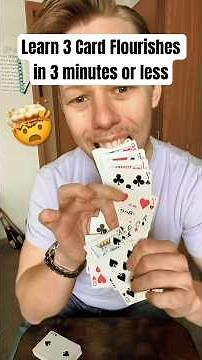 How To Do 3 Easy Card Flourishes That Will Shock Your Friends #cards #secrets #magician #tutorial
