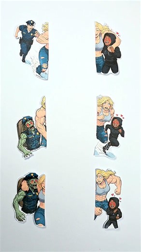 67 kids X 61 Meme Mod Friday Night Funkin VS Police Story Matching Craft #shortsviral #67kid