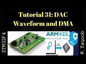 STM32F4 Discovery board - Keil 5 IDE with CubeMX: Tutorial 31 - DAC Waveform & DMA