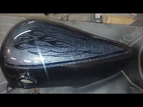 How to paint a motorcycle with spray paint - How to build a motorcycle Ep. #3