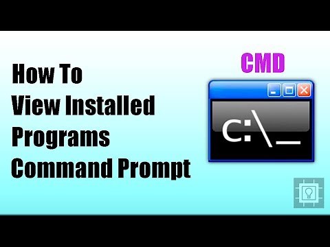 Command Prompt Tutorial - How to view installed programs