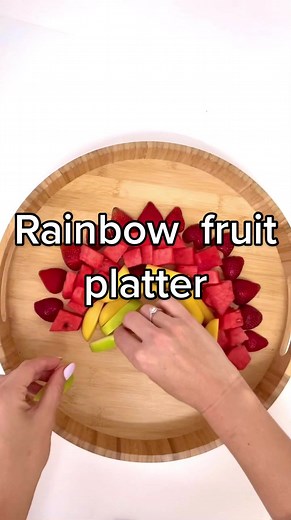 Colorful Rainbow Fruit Platter for Kids | Easy Snack Ideas